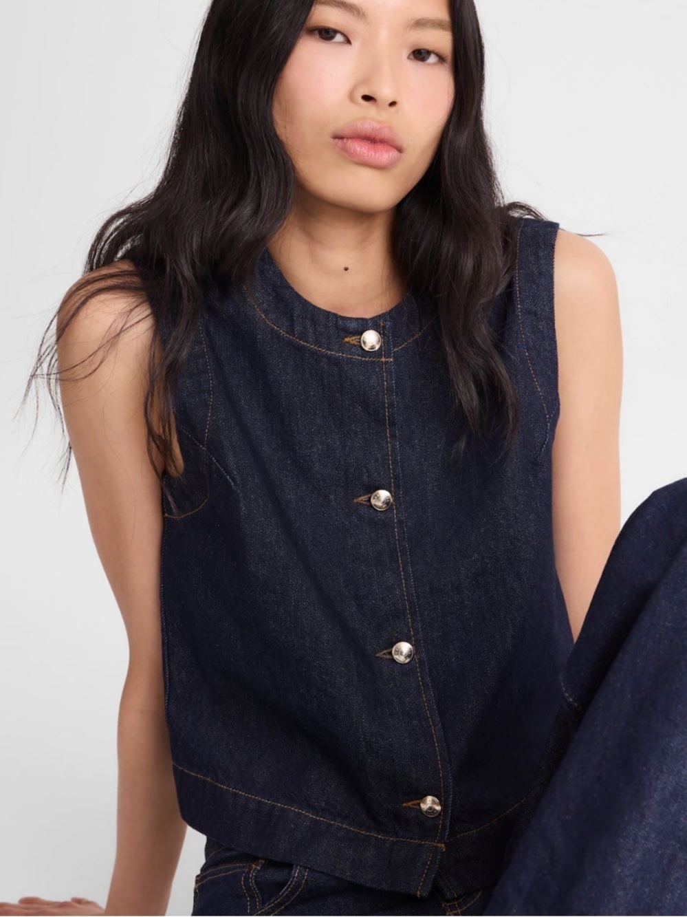 Madewell Denim Shell Vest Top